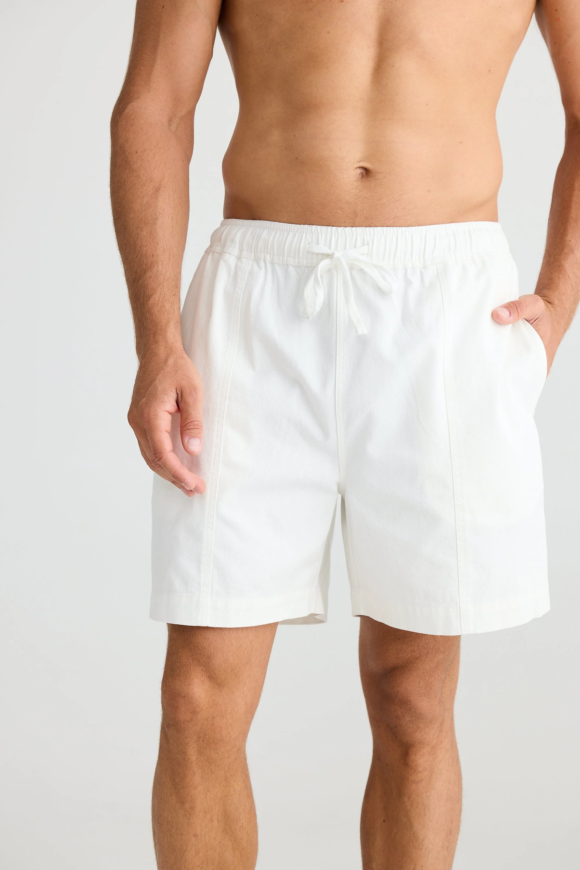 Fossick Colorado Shorts Chalk Cotton Wool Womens And Mens Fashion Leading Designer Brands Mona Vale Sydney